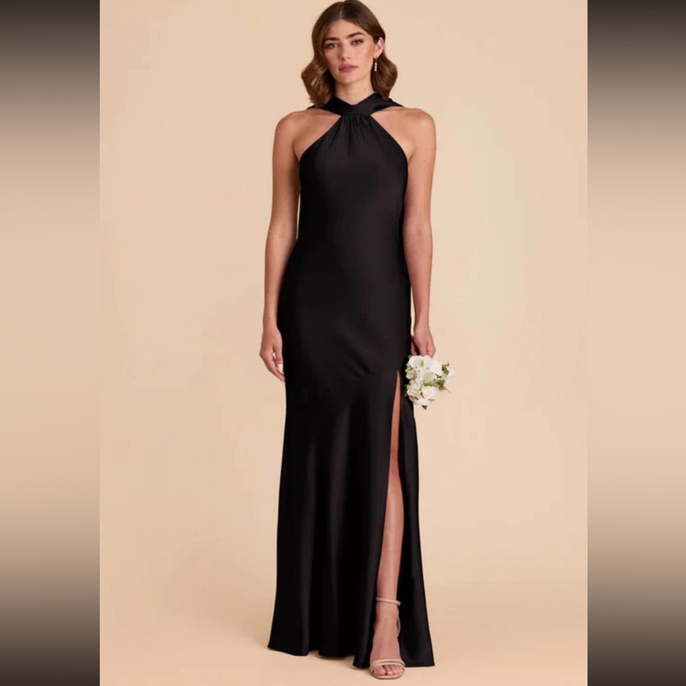 Birdy Grey Black Halter Maxi Dress